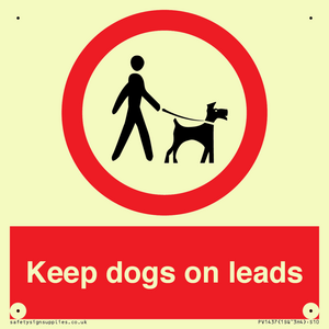 Keep dogs on leads